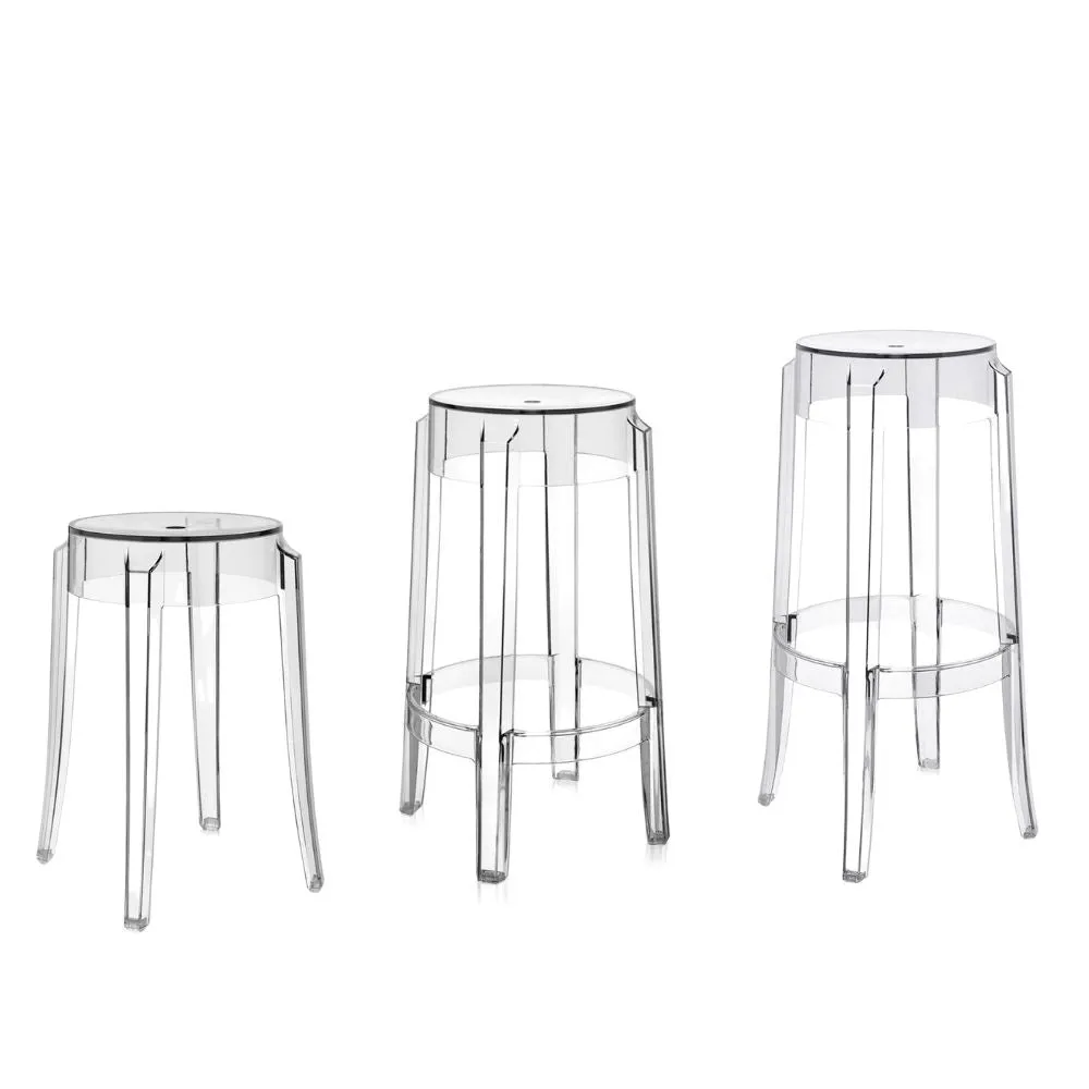 Kartell Charles Ghost Stool - Set of 2