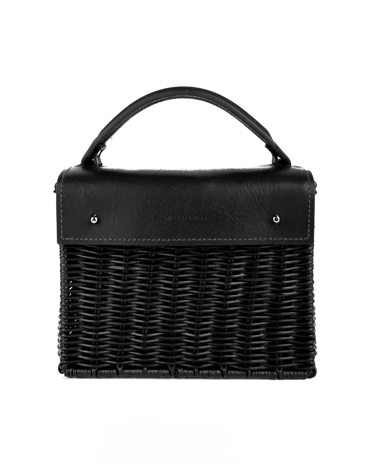 Kuai Wicker Wings Bag in Black