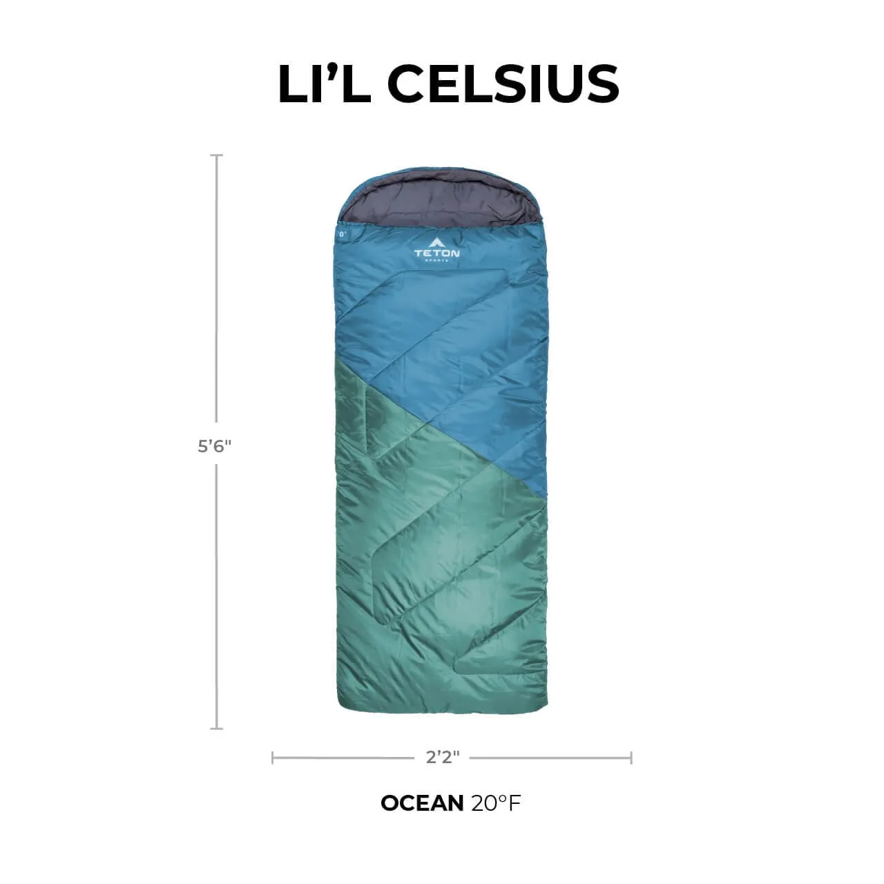 Li'l Celsius 20°F Junior Sleeping Bag for Kids