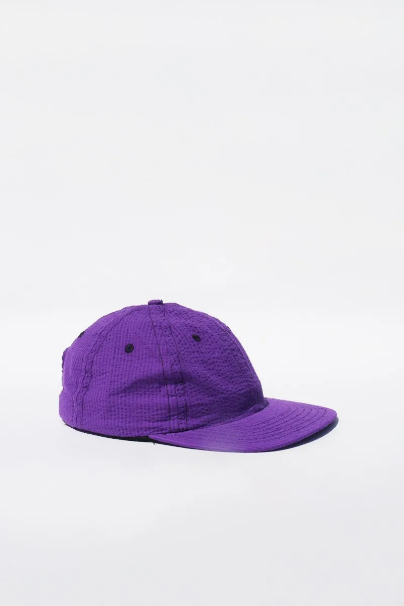 Lite Year Six Panel Seersucker Cap - Purple