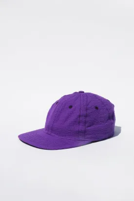 Lite Year Six Panel Seersucker Cap - Purple