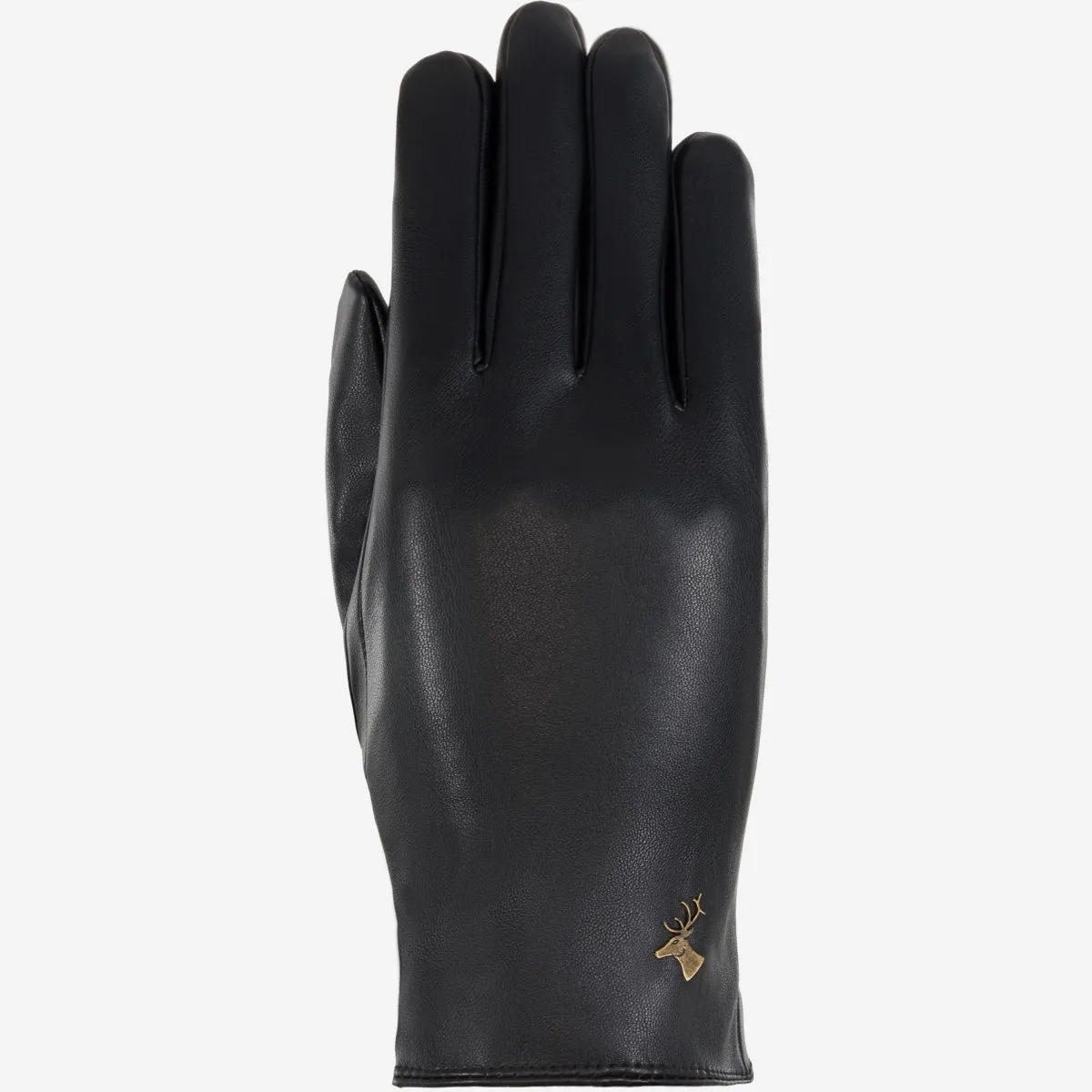 Luna - vegan leather gloves with warm fleece lining & touchscreen feature