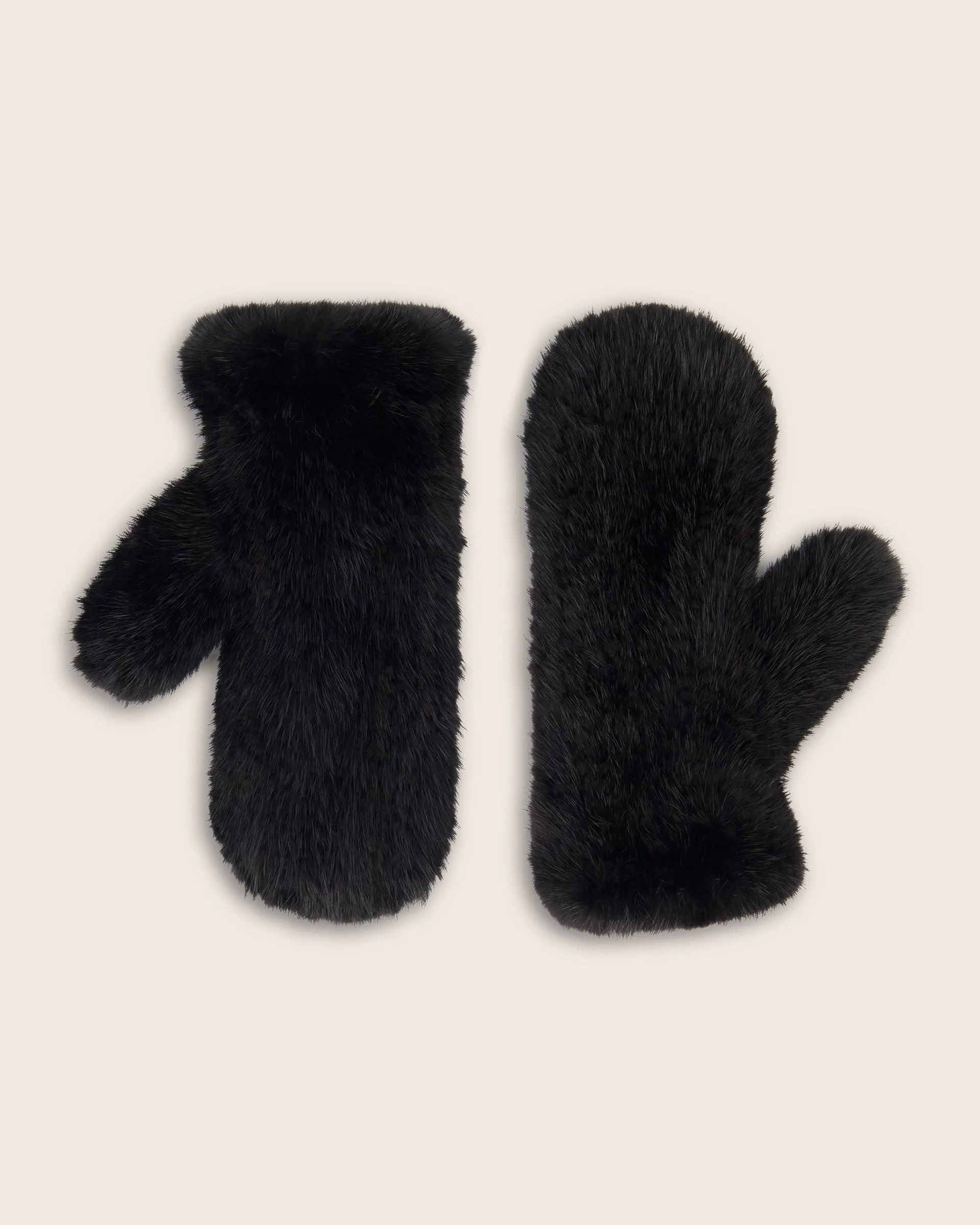 Lusso Mink Mittens