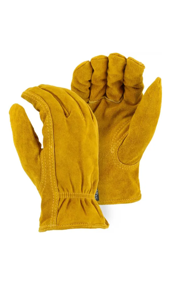 Majestic Gloves 1513T Thinsulate Lined Winter Cowhide Split Leather Driving Gloves (Dozen)