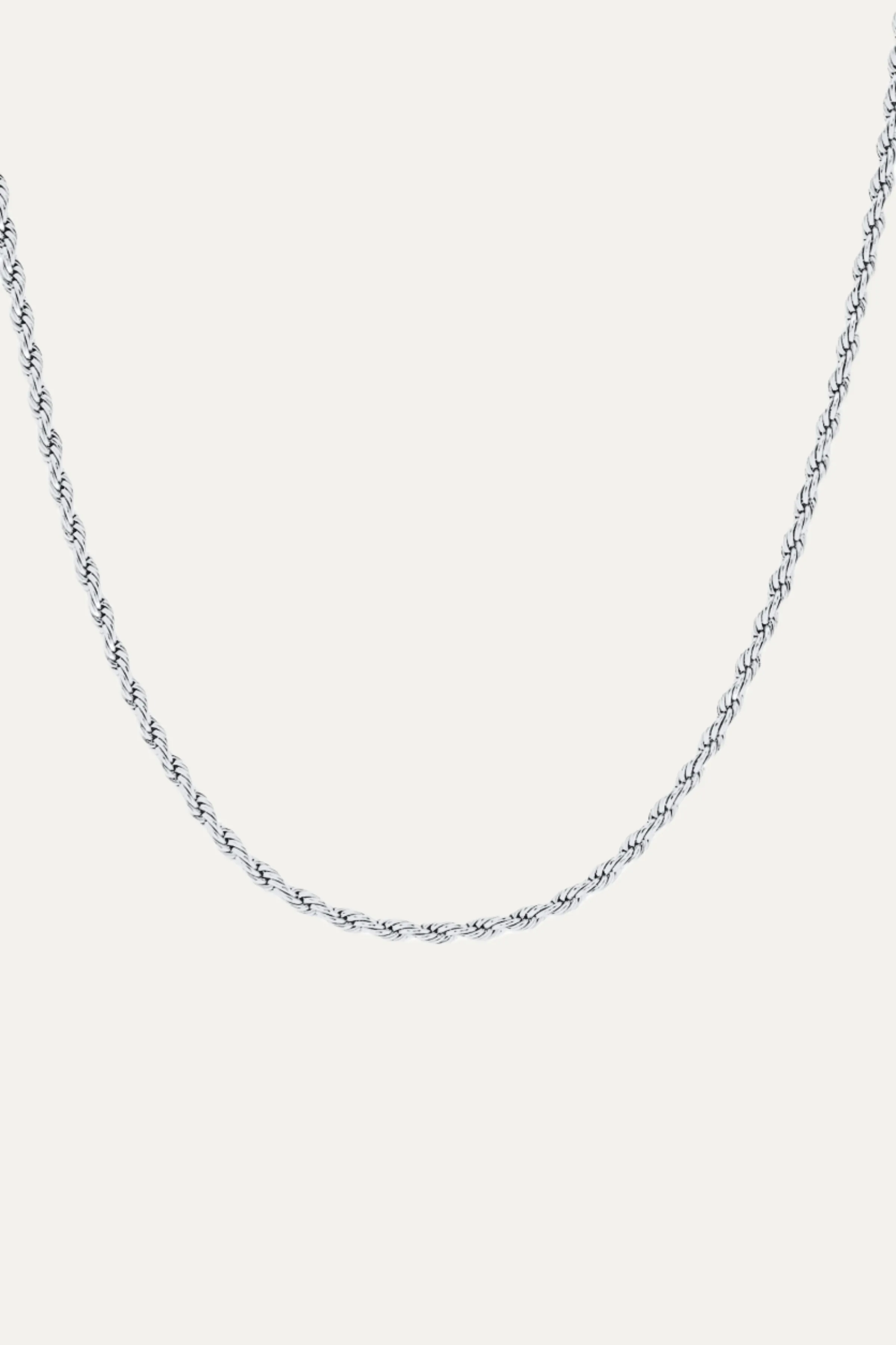 Mara Rope Chain Silver Necklace