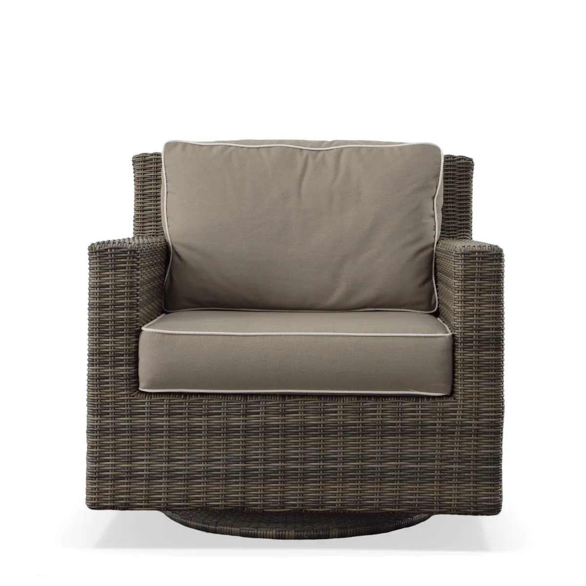 Marina Outdoor Wicker Swivel Glider