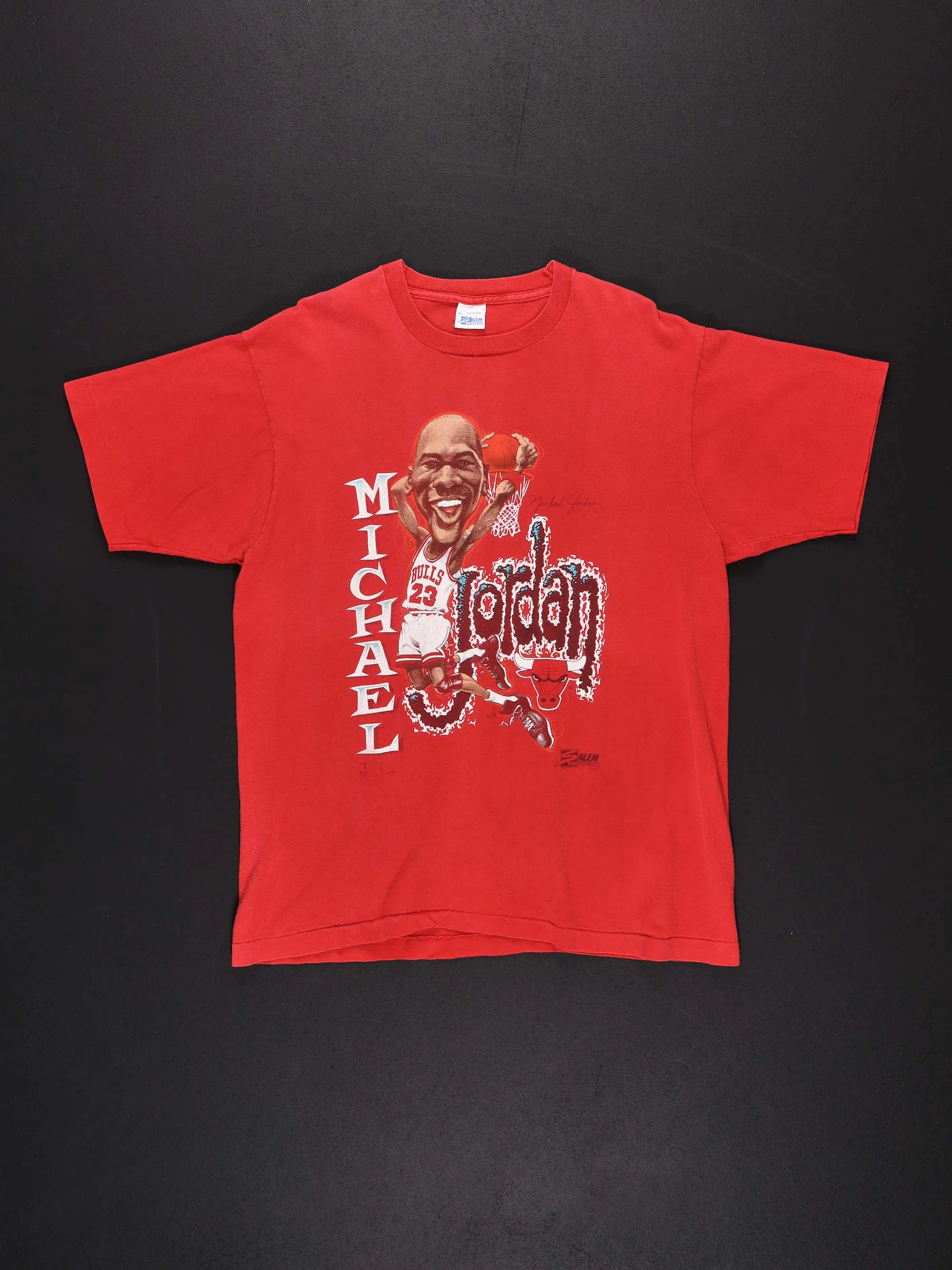 Michael Jordan "Big Head" Reverse Dunk T-Shirt Size XL