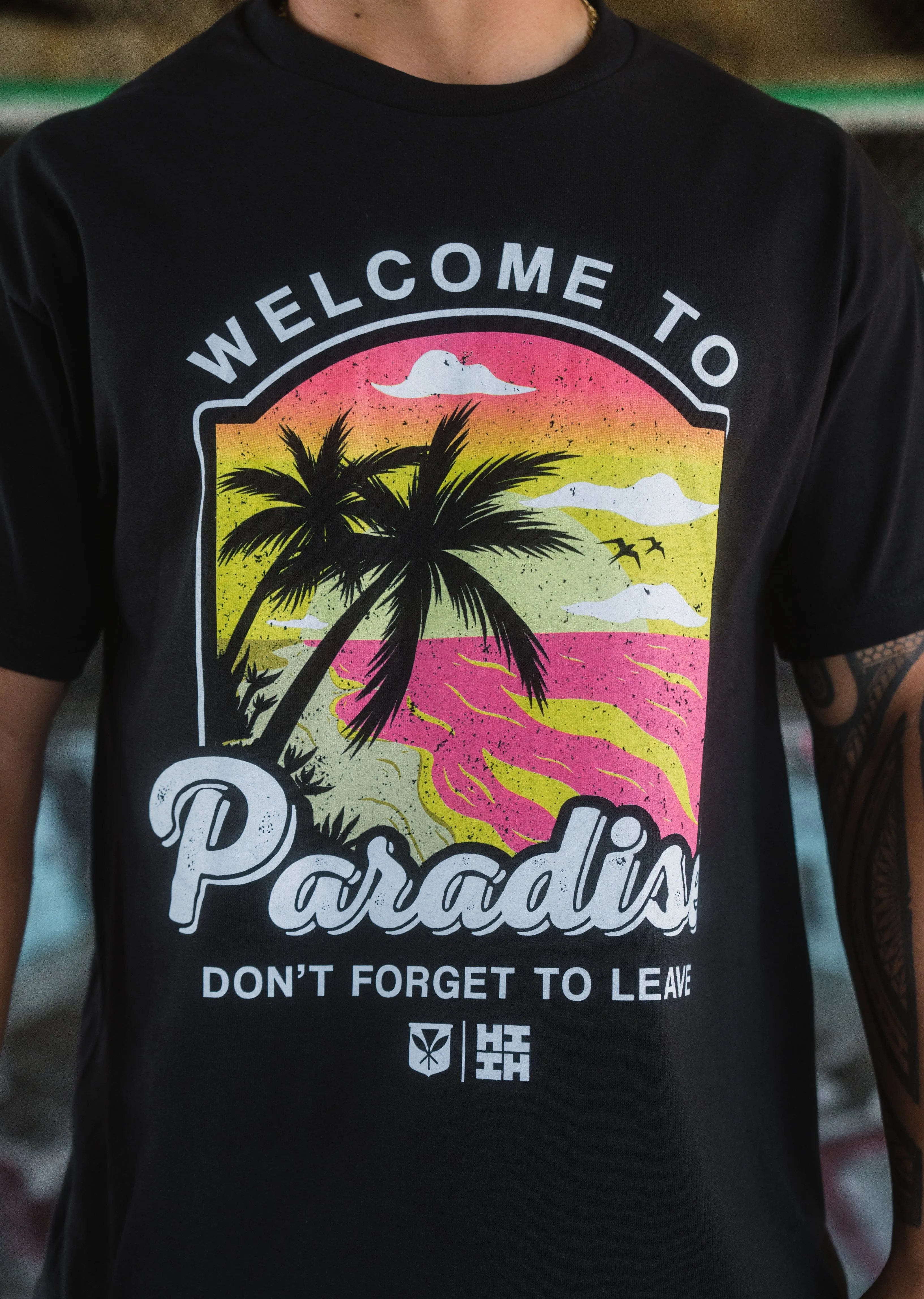 PARADISE SUNSET T-SHIRT (ALL SALES FINAL)