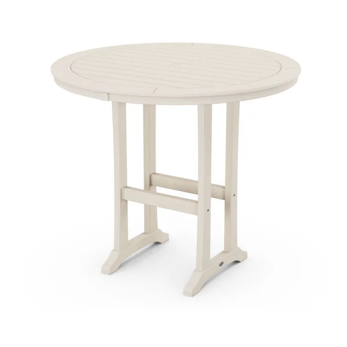 Polywood Nautical 48" Round Bar Table