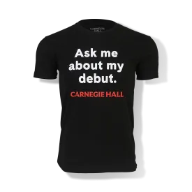 "Ask Me About My Debut" T-shirt