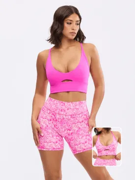 Reversible Nubre Crop - Candy Crush and Pink Fashun Print