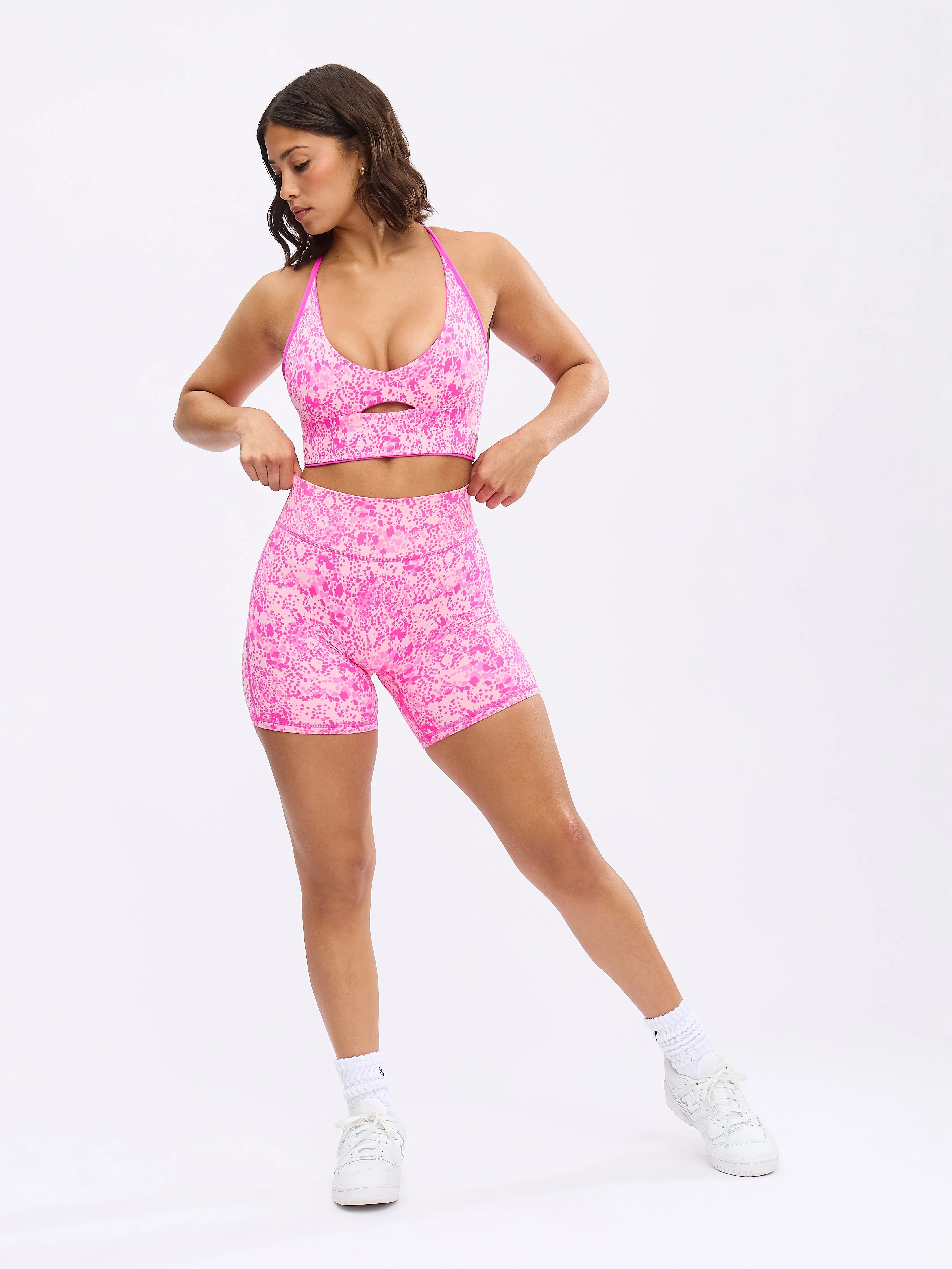 Reversible Nubre Crop - Candy Crush and Pink Fashun Print