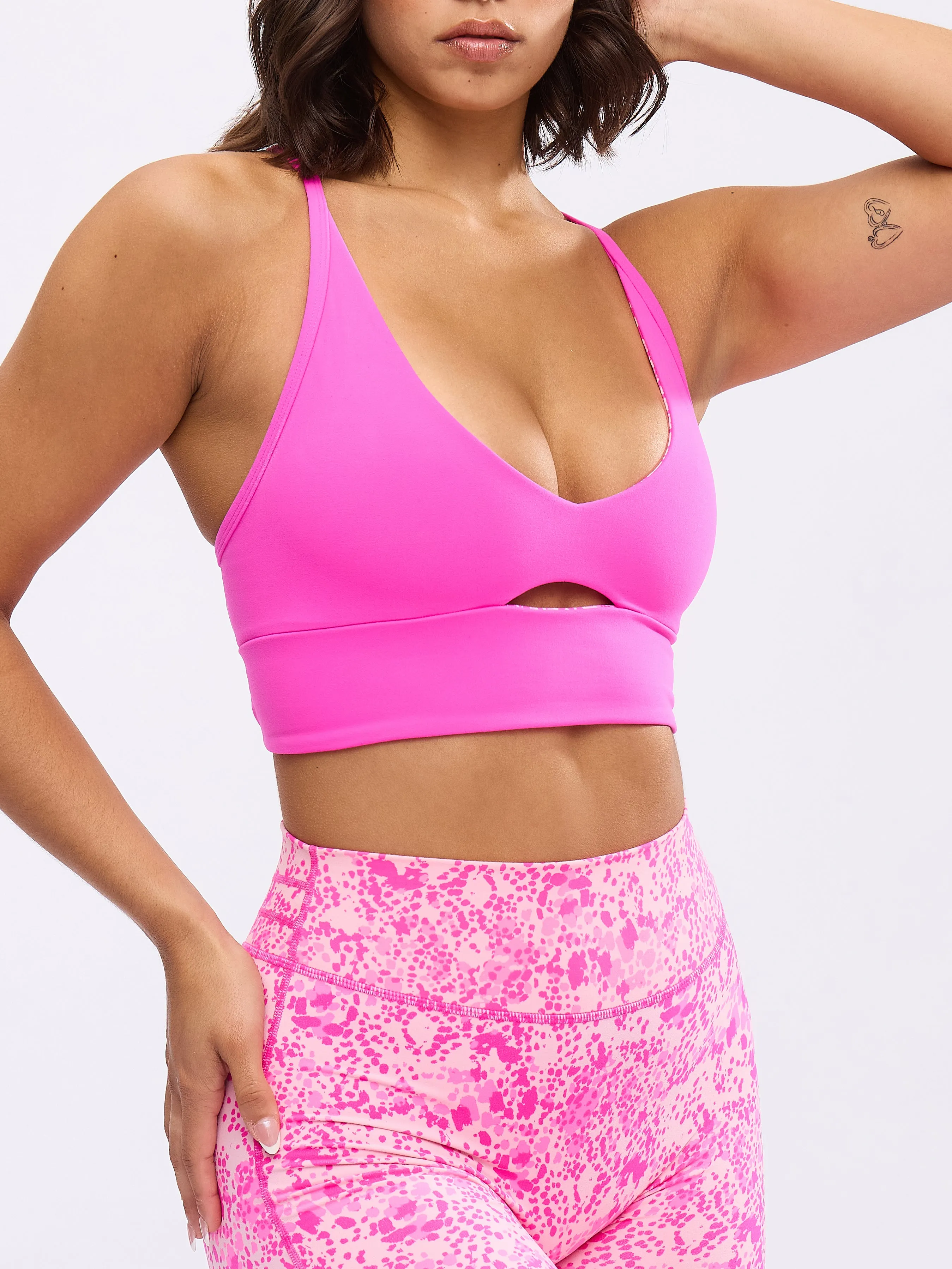 Reversible Nubre Crop - Candy Crush and Pink Fashun Print