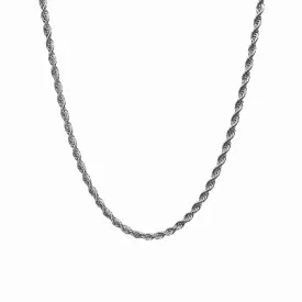 Rope Chain Necklace - Silver