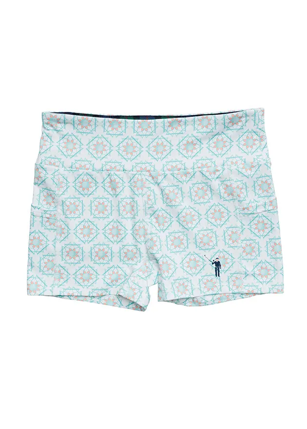 Sandy Tiles Women's Underall Shorts | White