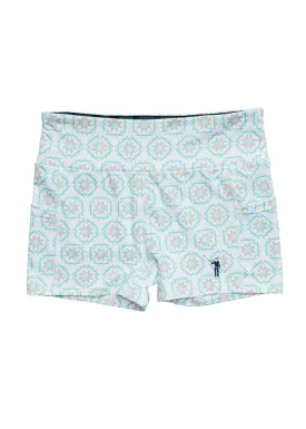 Sandy Tiles Women's Underall Shorts | White