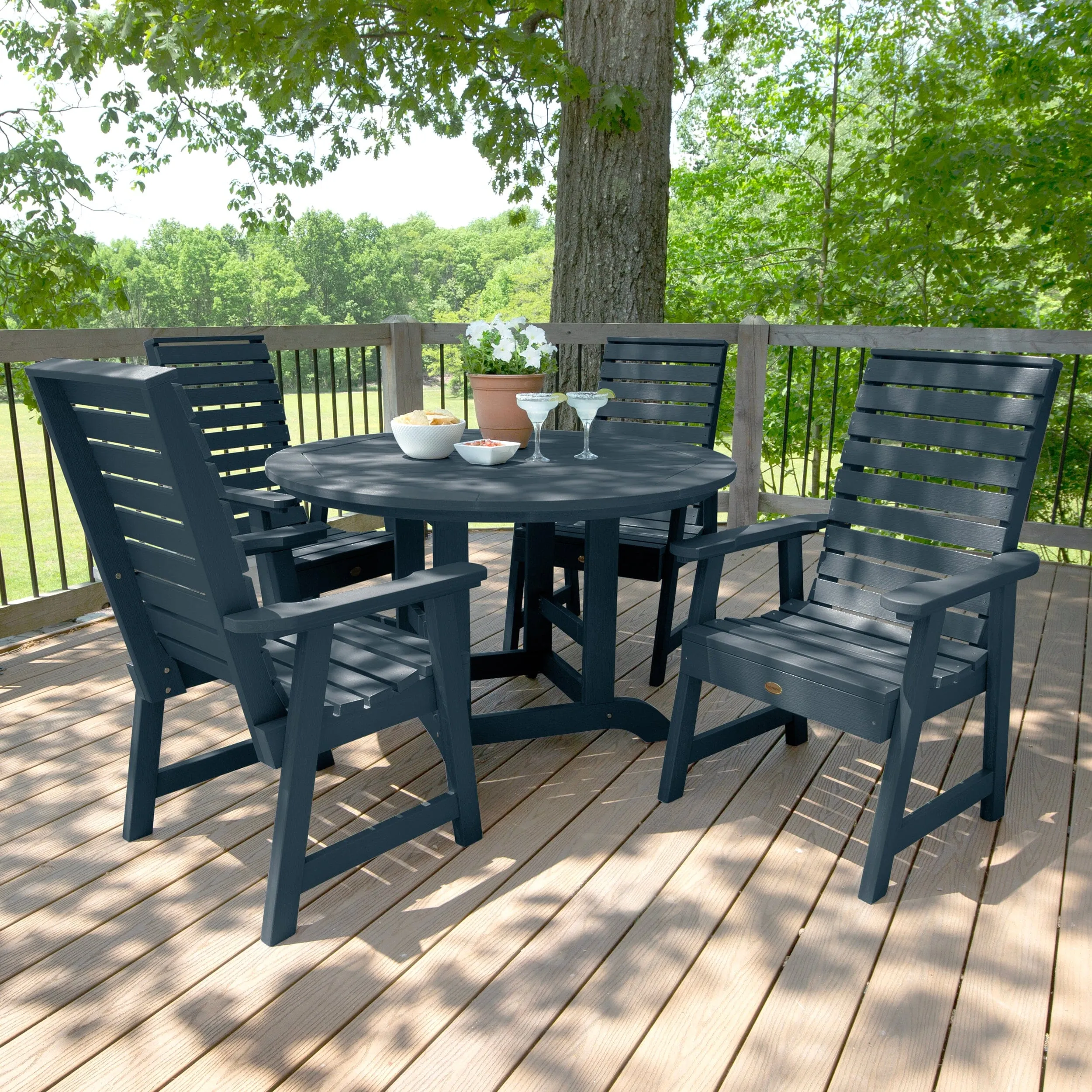 Weatherly 5pc 48in Round Dining Set - Dining Height