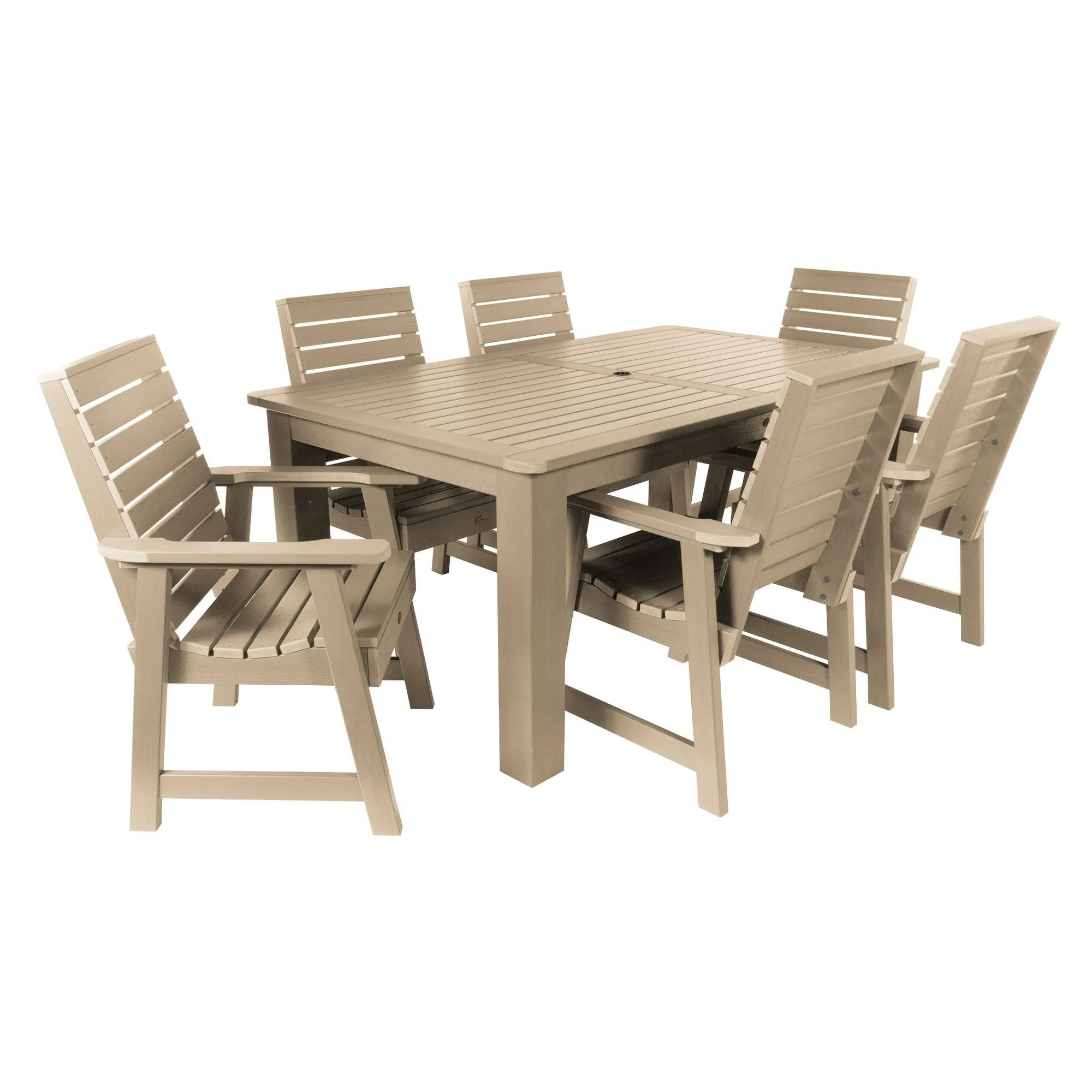 Weatherly 7pc Rectangular Dining Set 42in x 72in - Dining Height