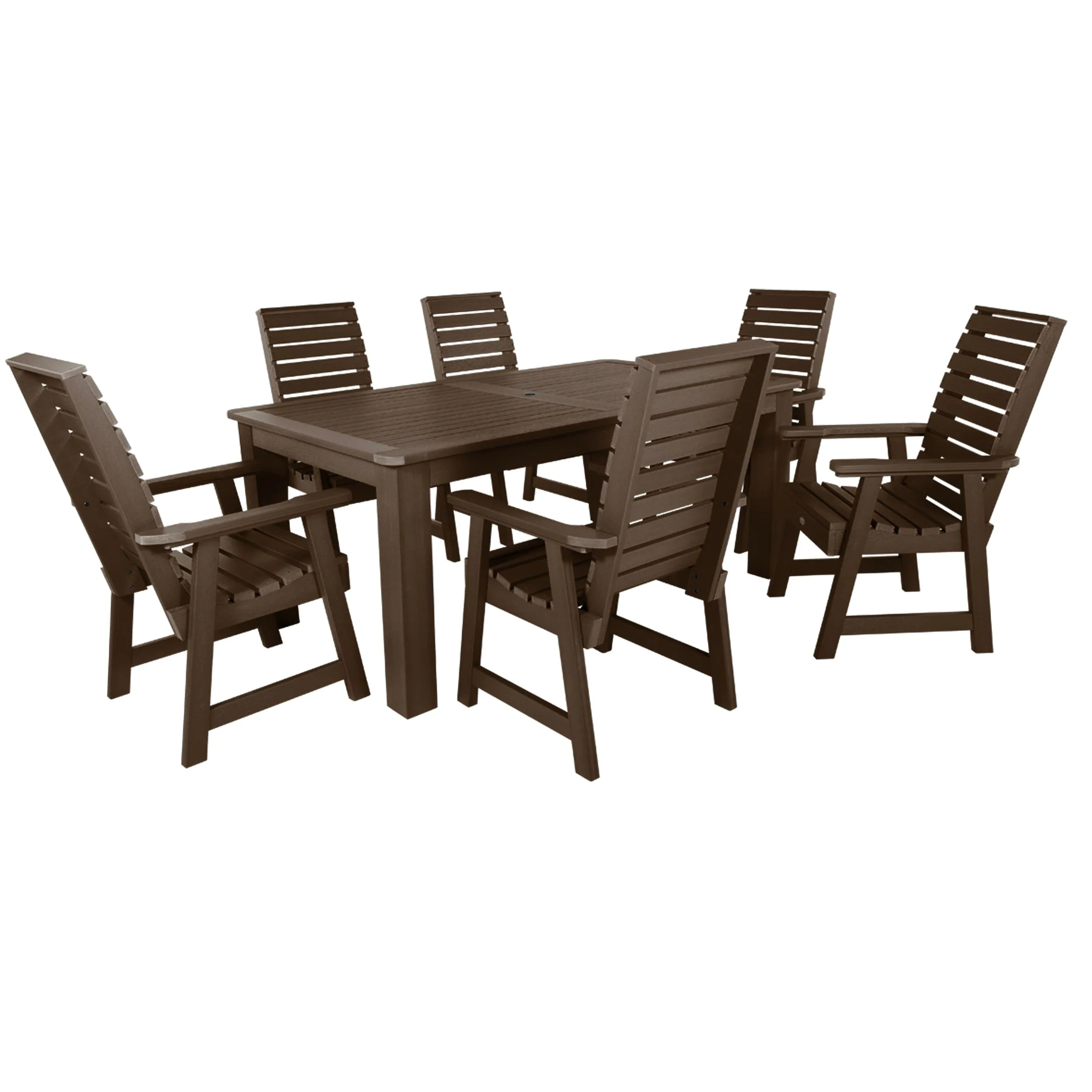 Weatherly 7pc Rectangular Dining Set 42in x 72in - Dining Height