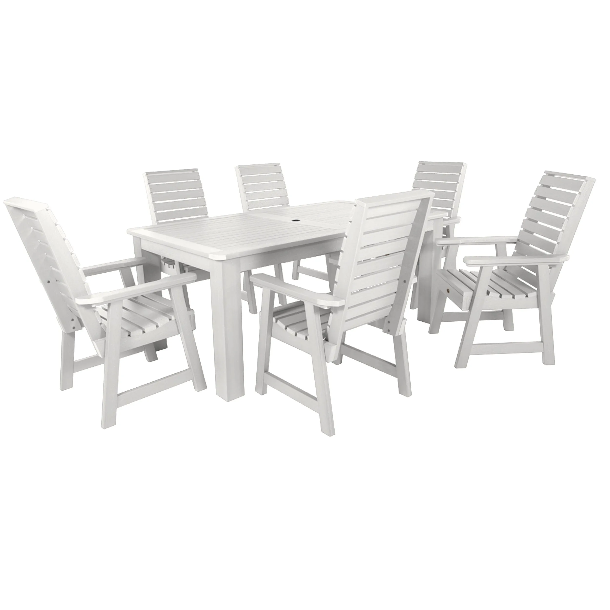 Weatherly 7pc Rectangular Dining Set 42in x 72in - Dining Height