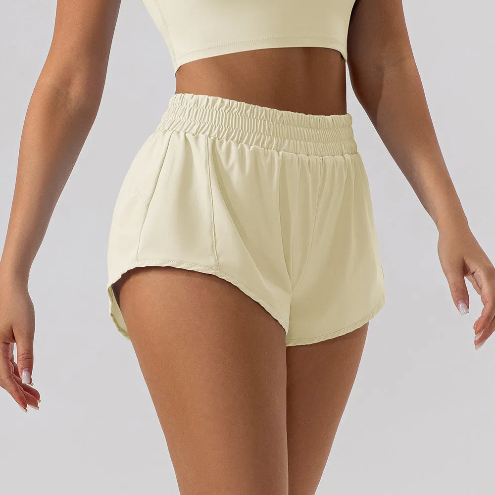 Women's Loose High Waisted Yoga Shorts