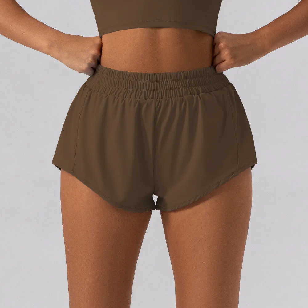 Women's Loose High Waisted Yoga Shorts