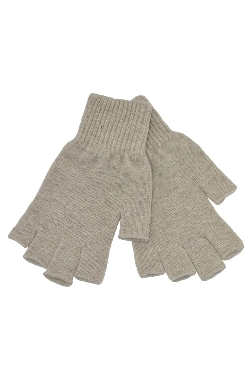 Womens Scottish Lambswool Fingerless Gloves