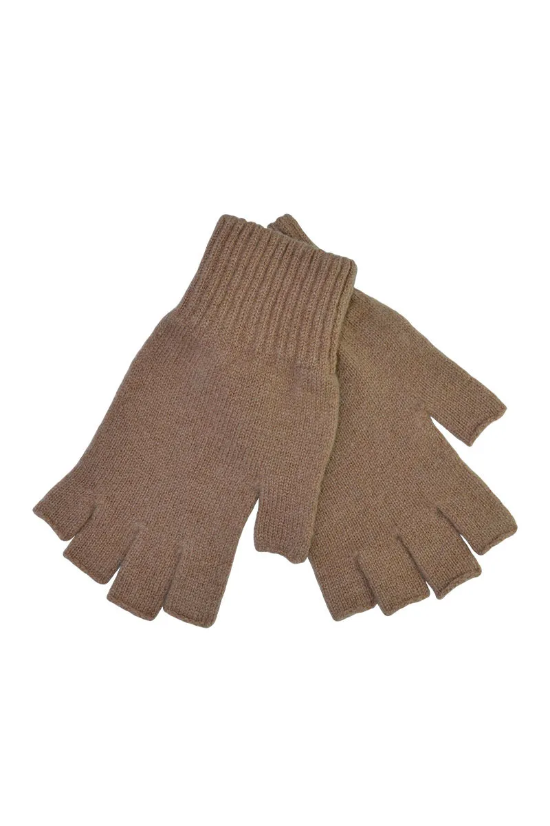 Womens Scottish Lambswool Fingerless Gloves