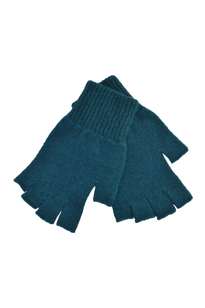 Womens Scottish Lambswool Fingerless Gloves