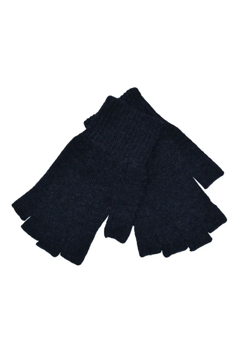 Womens Scottish Lambswool Fingerless Gloves