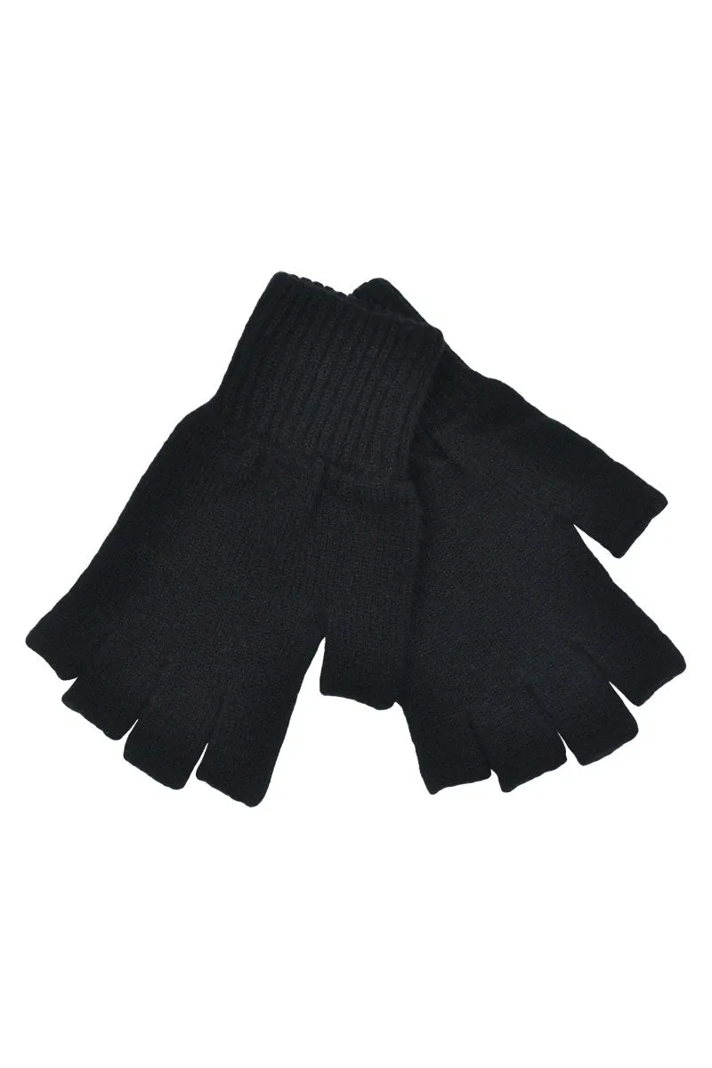 Womens Scottish Lambswool Fingerless Gloves