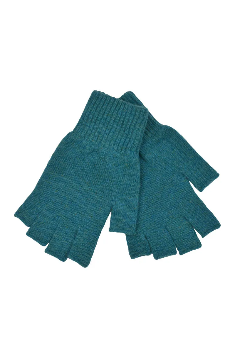 Womens Scottish Lambswool Fingerless Gloves