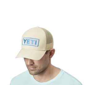 Yeti Logo Badge Trucker Hat Cream